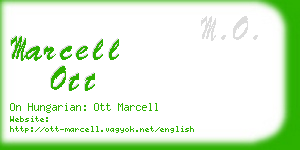 marcell ott business card